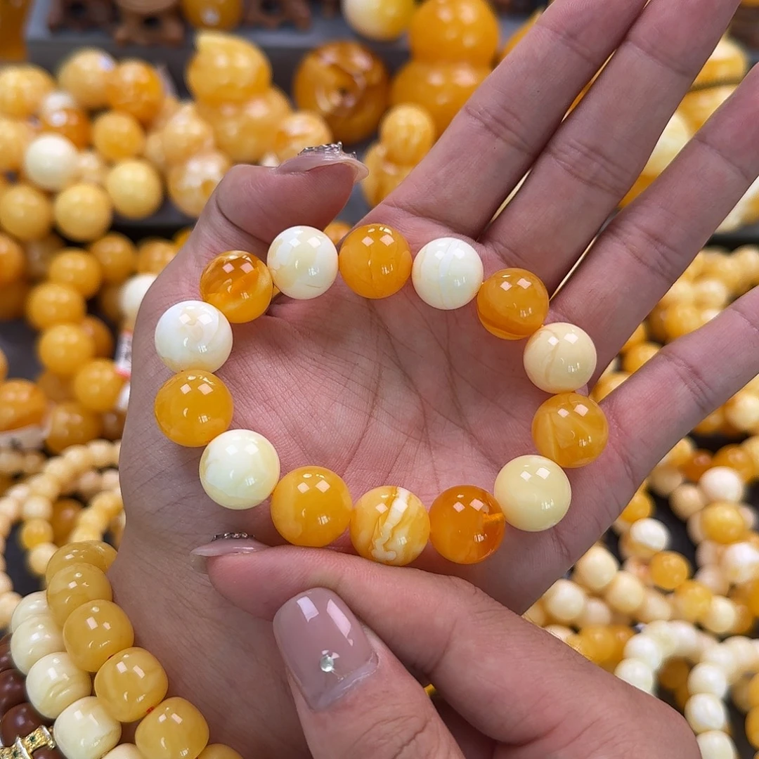 蜜蜡未镶嵌珠宝奇石同料15mm