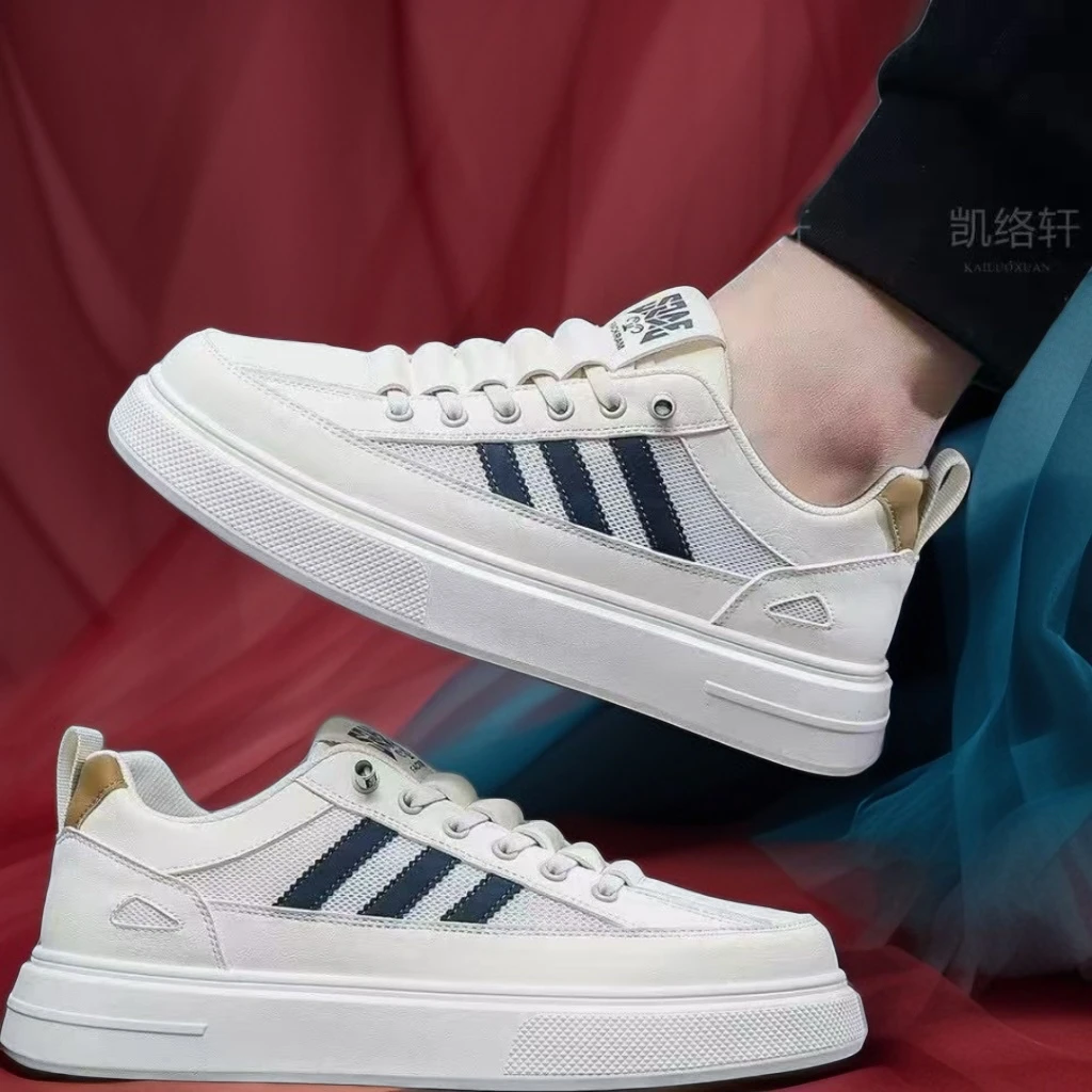 低帮通用男子车缝线男鞋增高板鞋女鞋时尚男士鞋子小白鞋百搭透气