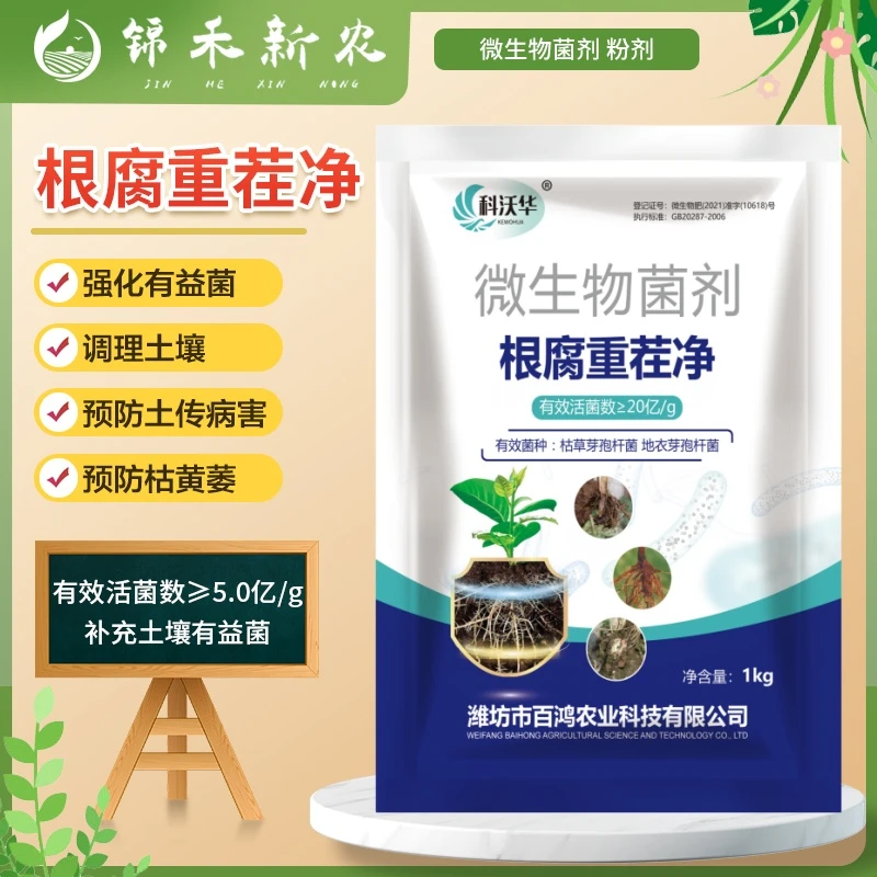 根腐重茬净枯草芽孢杆菌地衣芽孢杆菌疏松土壤抗重茬枯生物菌肥料