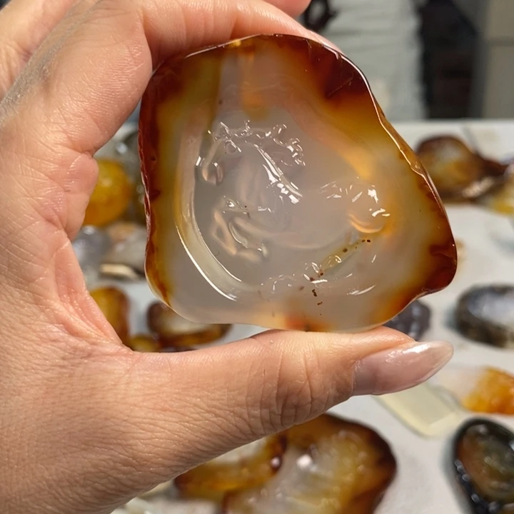 玛瑙/玉髓吊坠(不含链)未镶嵌