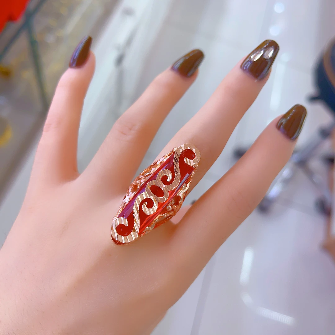 钛钢戒指 543新款戒指爆款白搭时尚مىس ئۈزۈك