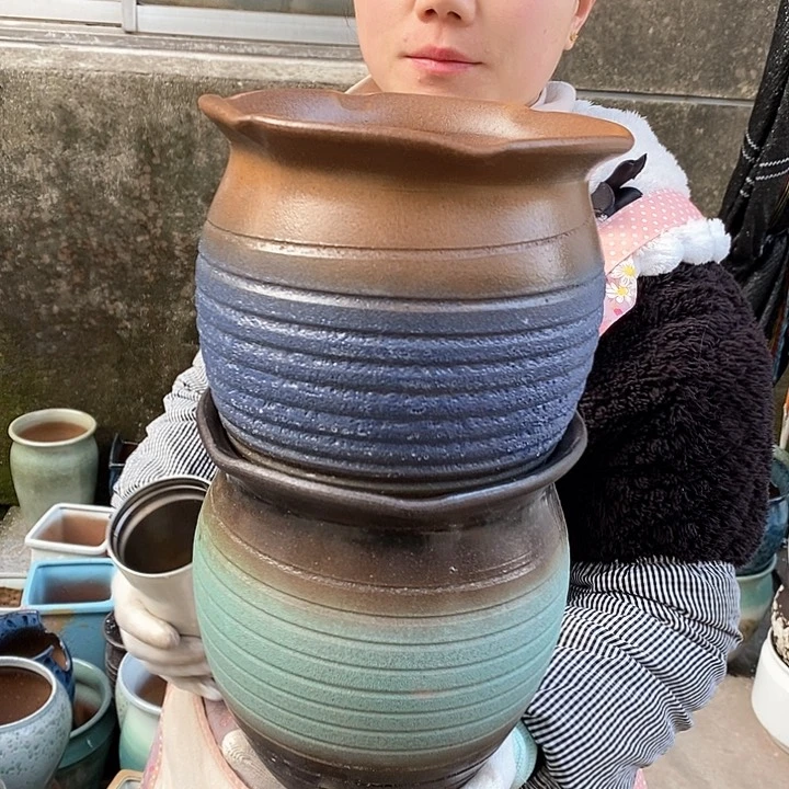 紫砂花盆正品口18高20
