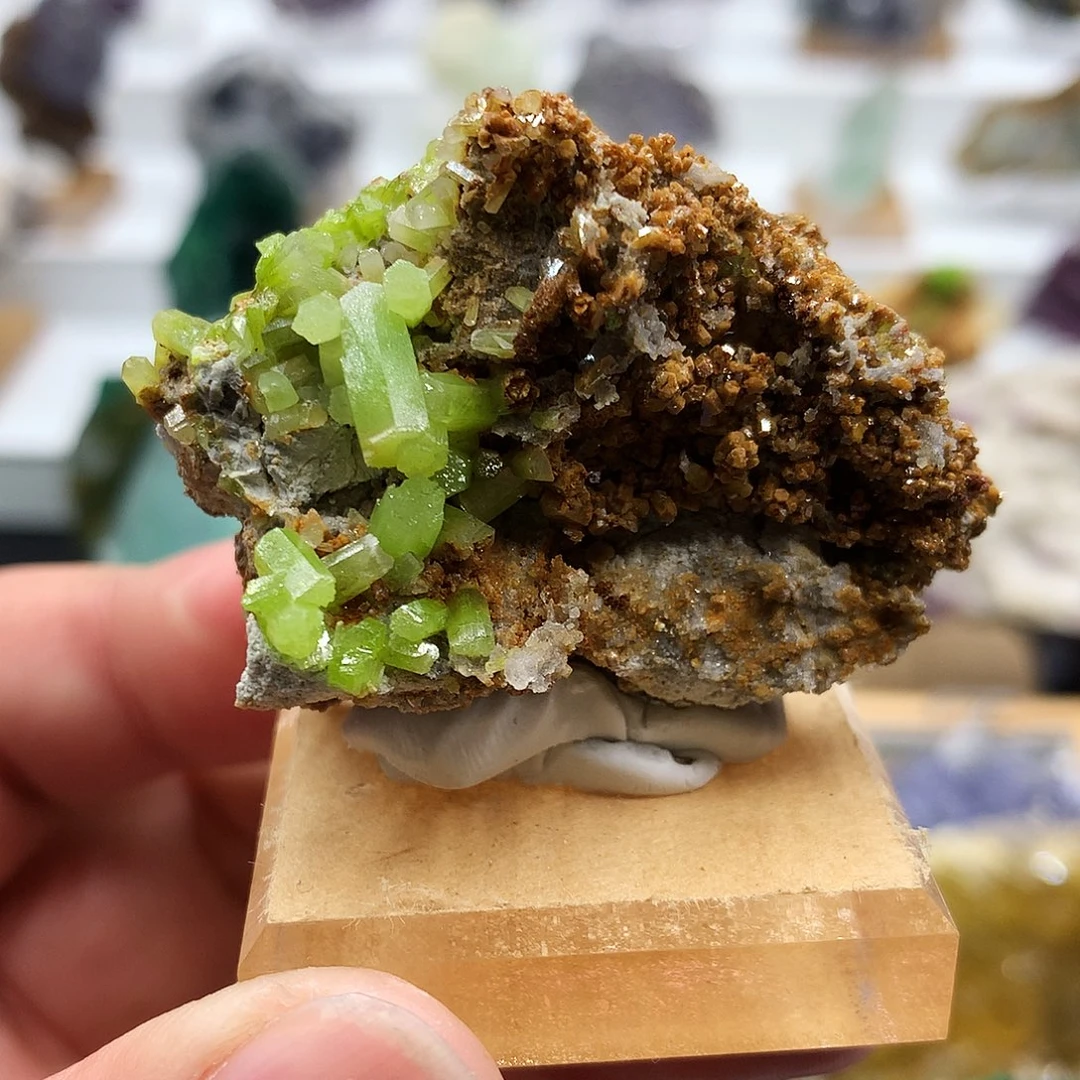 石材广西磷绿铅矿石