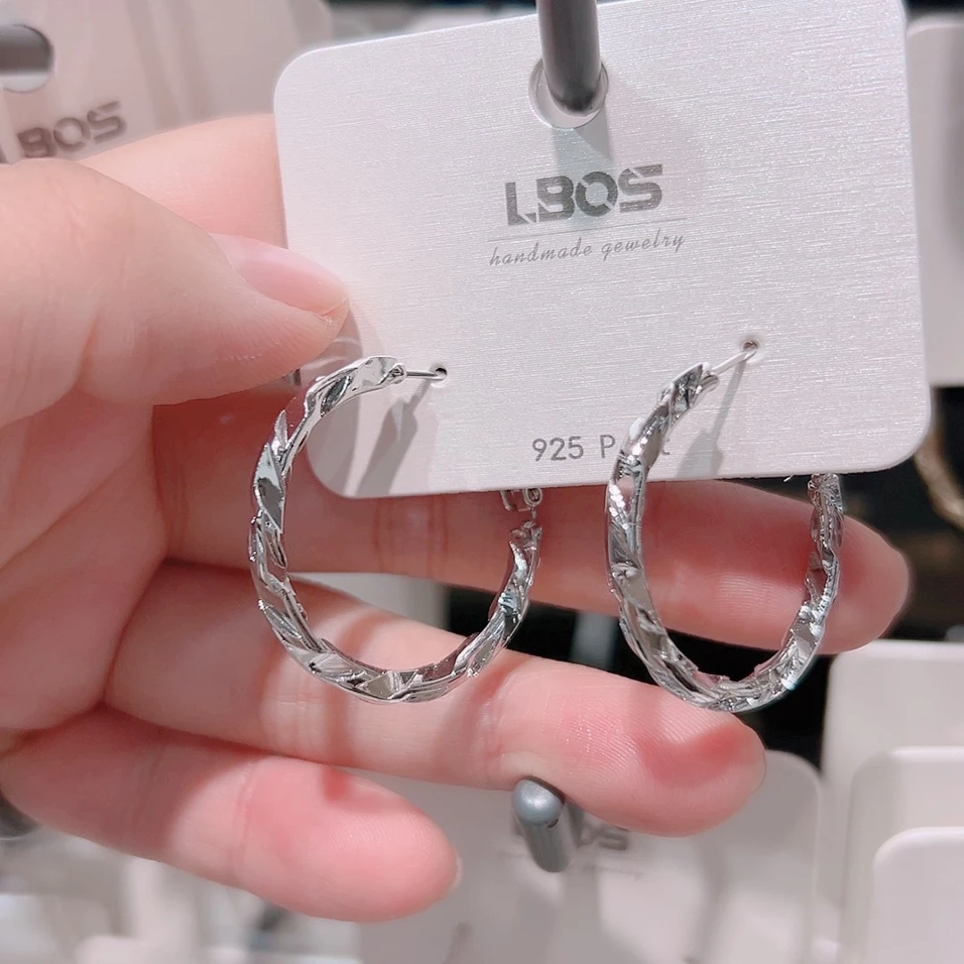 锆石纯铜合金耳环