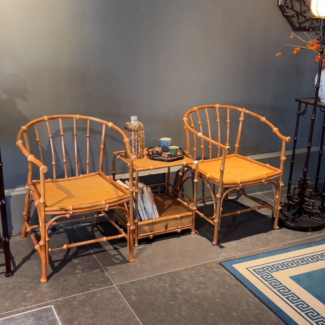 凝**渊两圈椅一电视柜手工制作