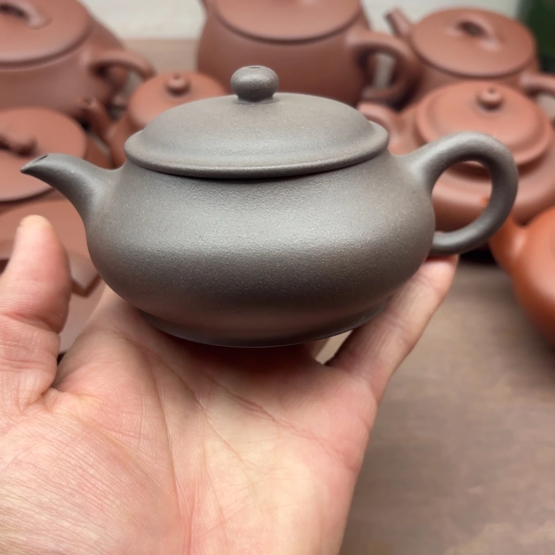 紫砂茶壶清灰段明炉容量200毫升微瑕