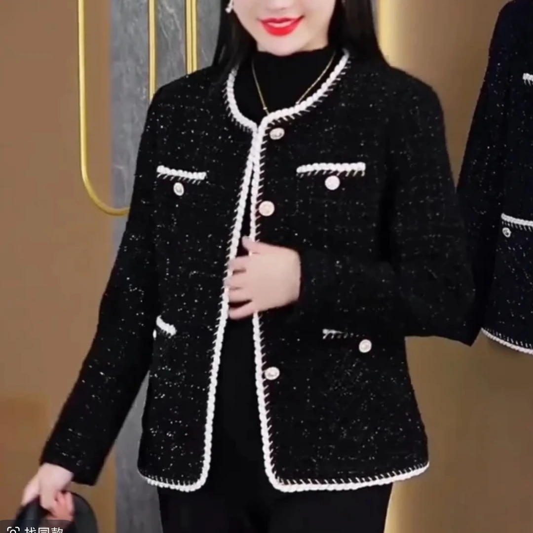 3510#【衣长58】短款秋季单排扣女法式短外套女装显瘦秋冬休闲