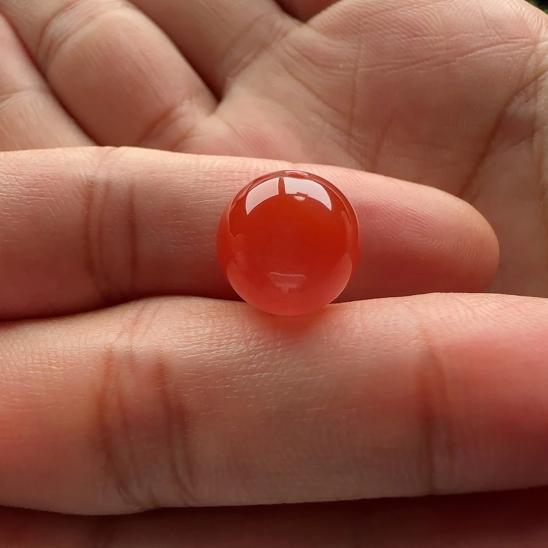 南红玛瑙未镶嵌圆珠11.4
