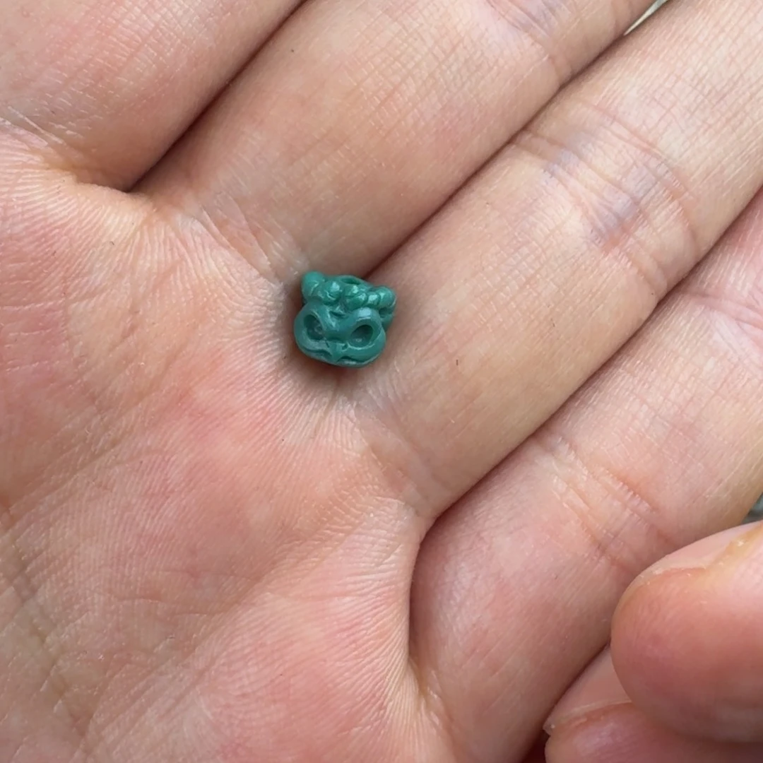 绿松石未镶嵌单珠?*?大鹏雕刻单珠