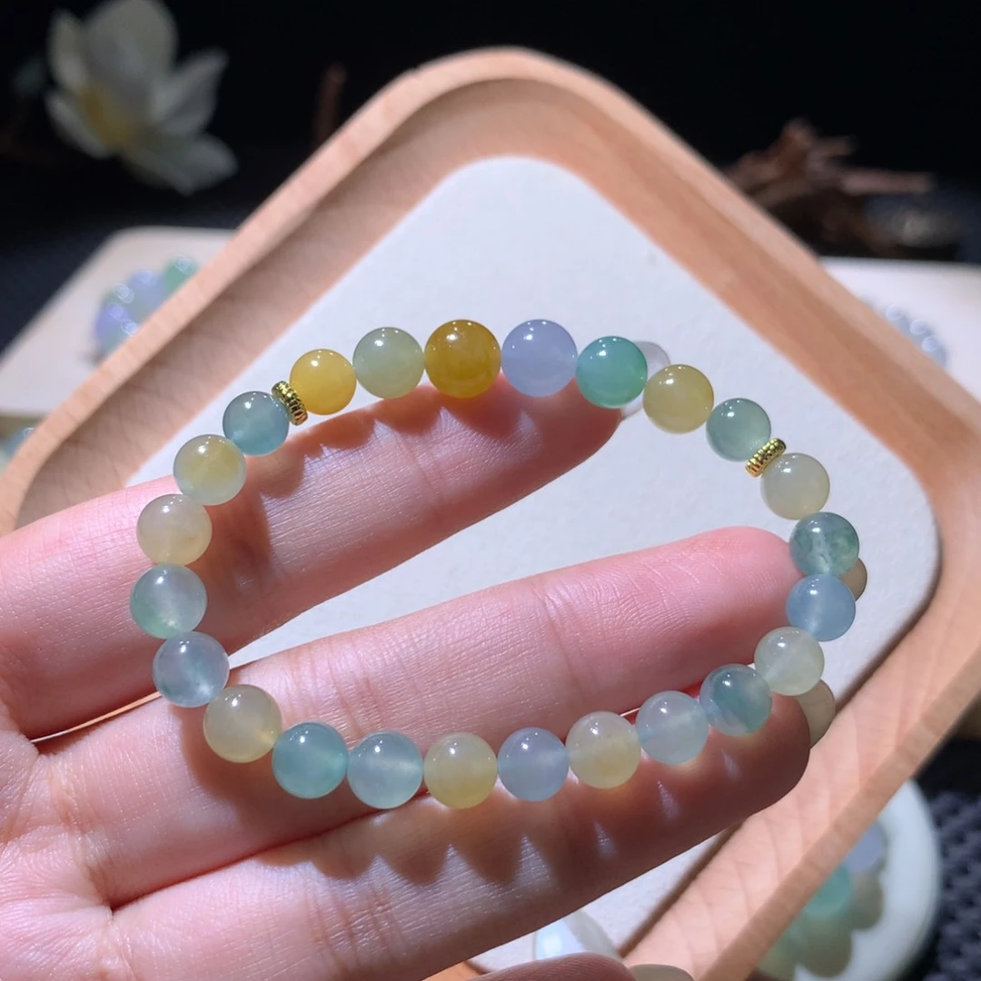 翡翠散珠亮色多宝