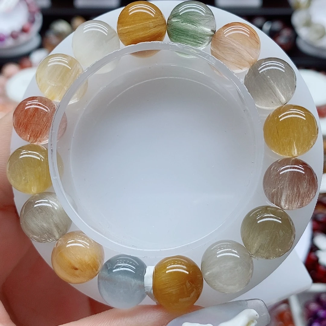 水晶手链未镶嵌兔毛