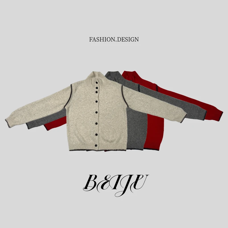 BEIJU 【小幸运】老钱风高领针织衫秋冬羊毛高级感毛衣打底衫9288