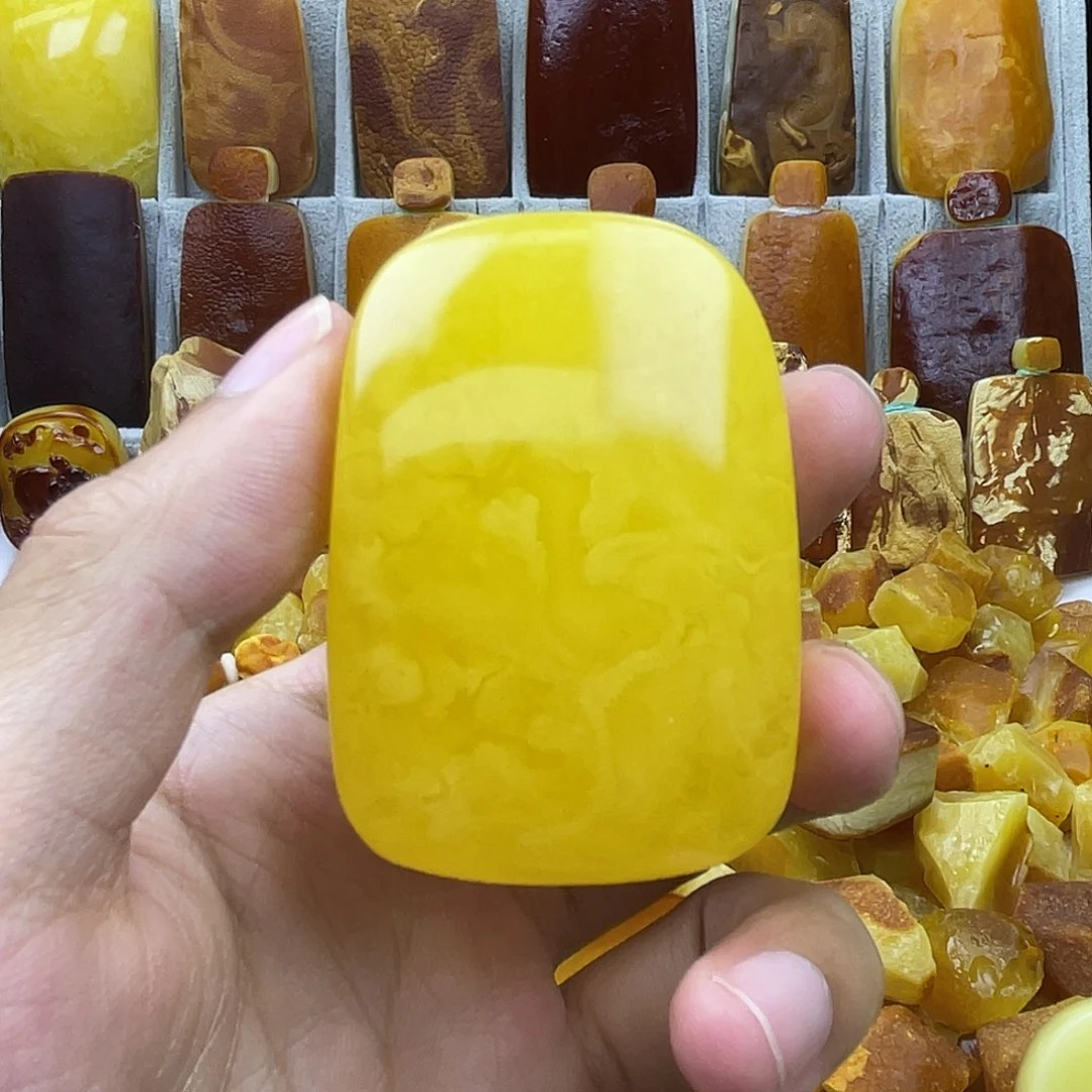 未镶嵌定制琥珀牌子