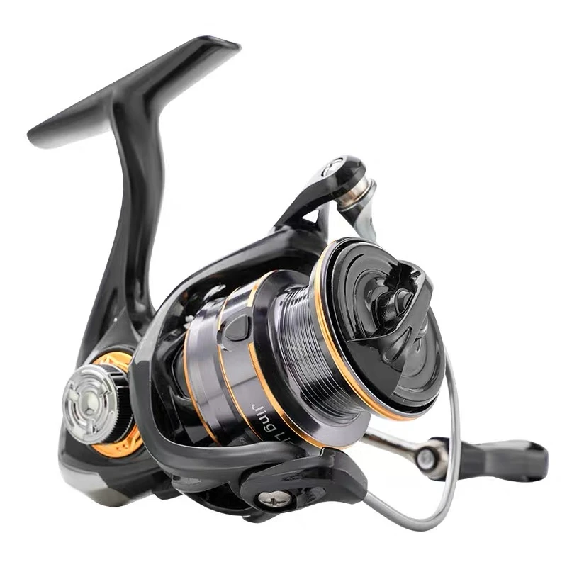 千渡精灵微物纺车轮超轻斜口浅线杯全金属无间隙路亚轮远投渔轮