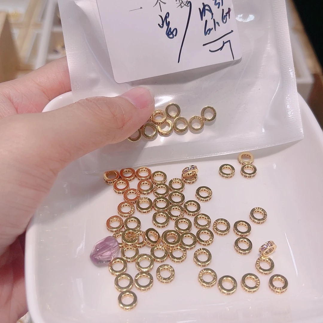 紫晶珠宝半成品银S925镀金镶嵌33