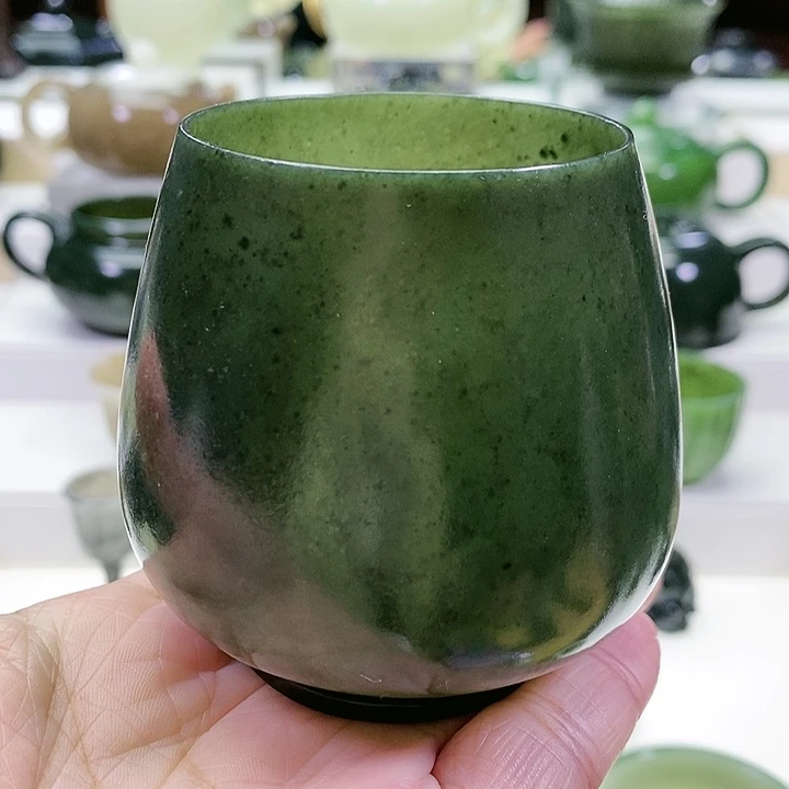 未镶嵌和田玉挂件茶杯200m l