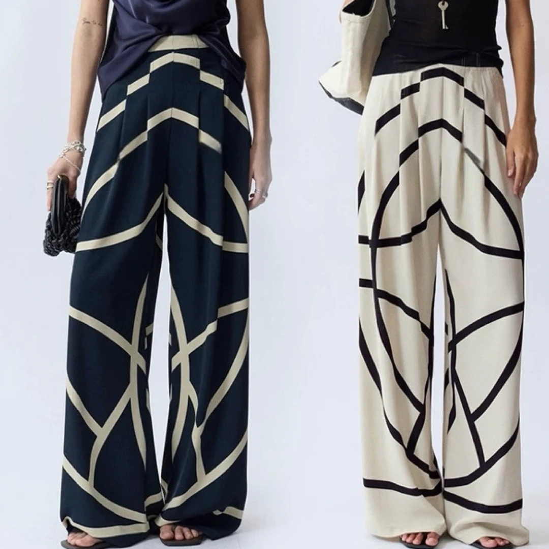 UA-经典小马神裤可机洗原创小马图腾至简线条版印花时髦阔腿裤