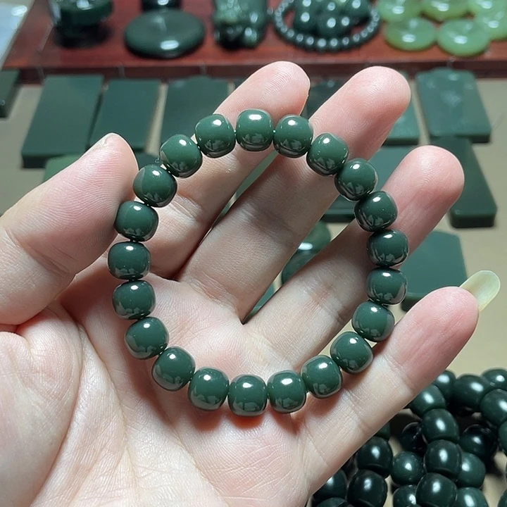 和田玉未镶嵌手链