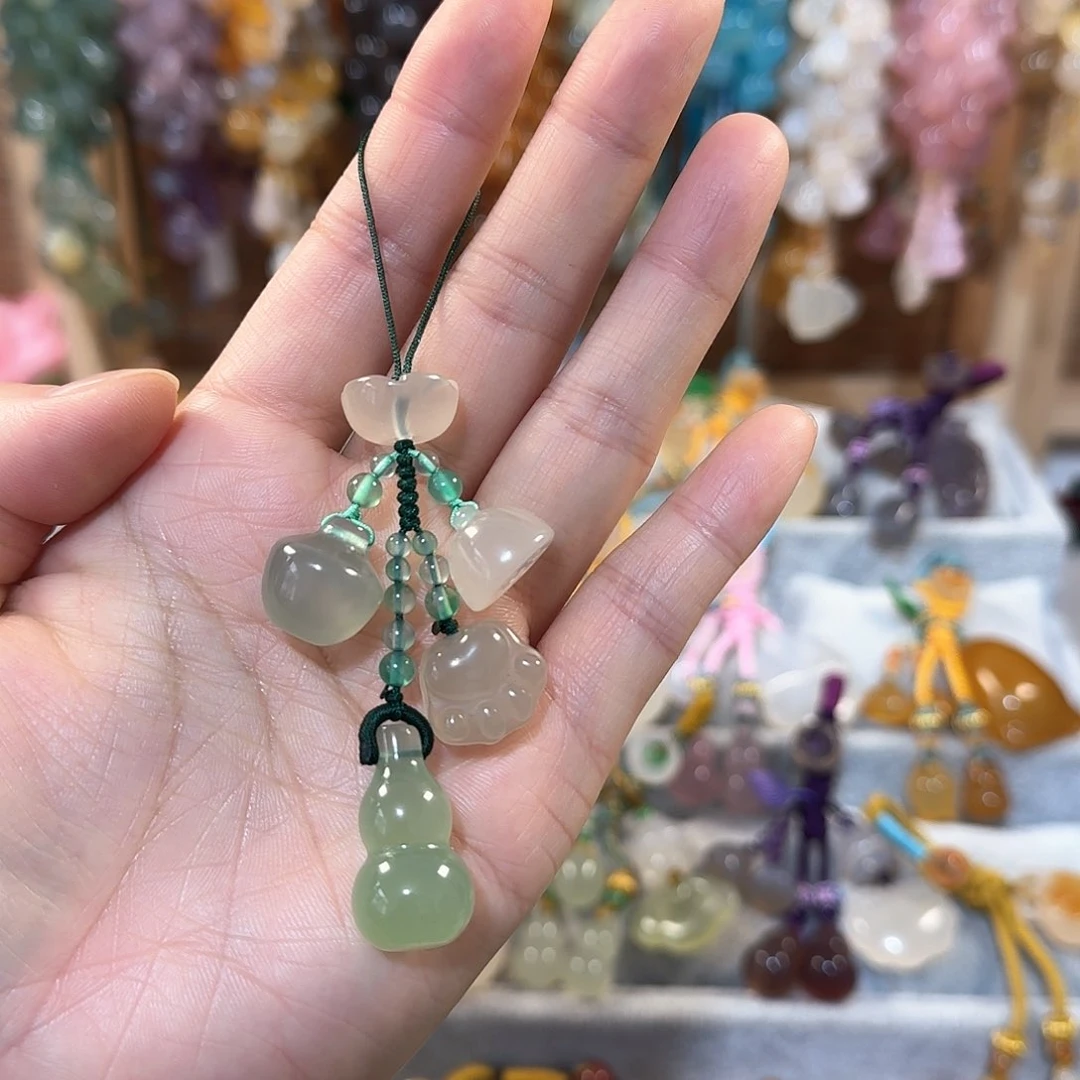 玛瑙/玉髓手机挂件未镶嵌