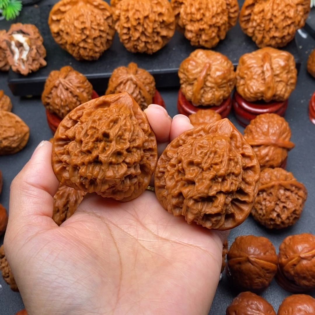 文玩核桃把件49官帽