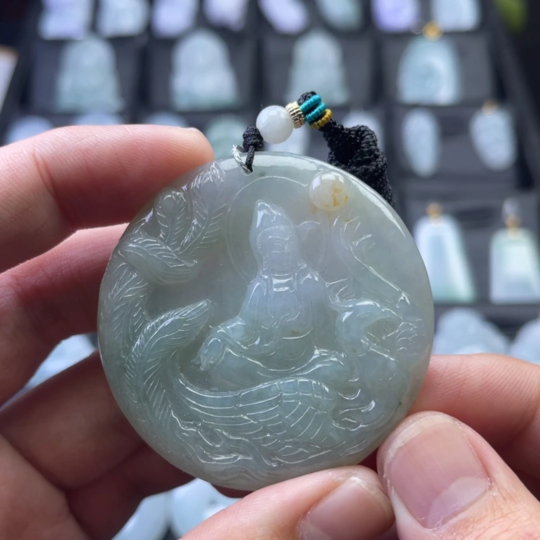 翡翠未镶嵌颈饰825