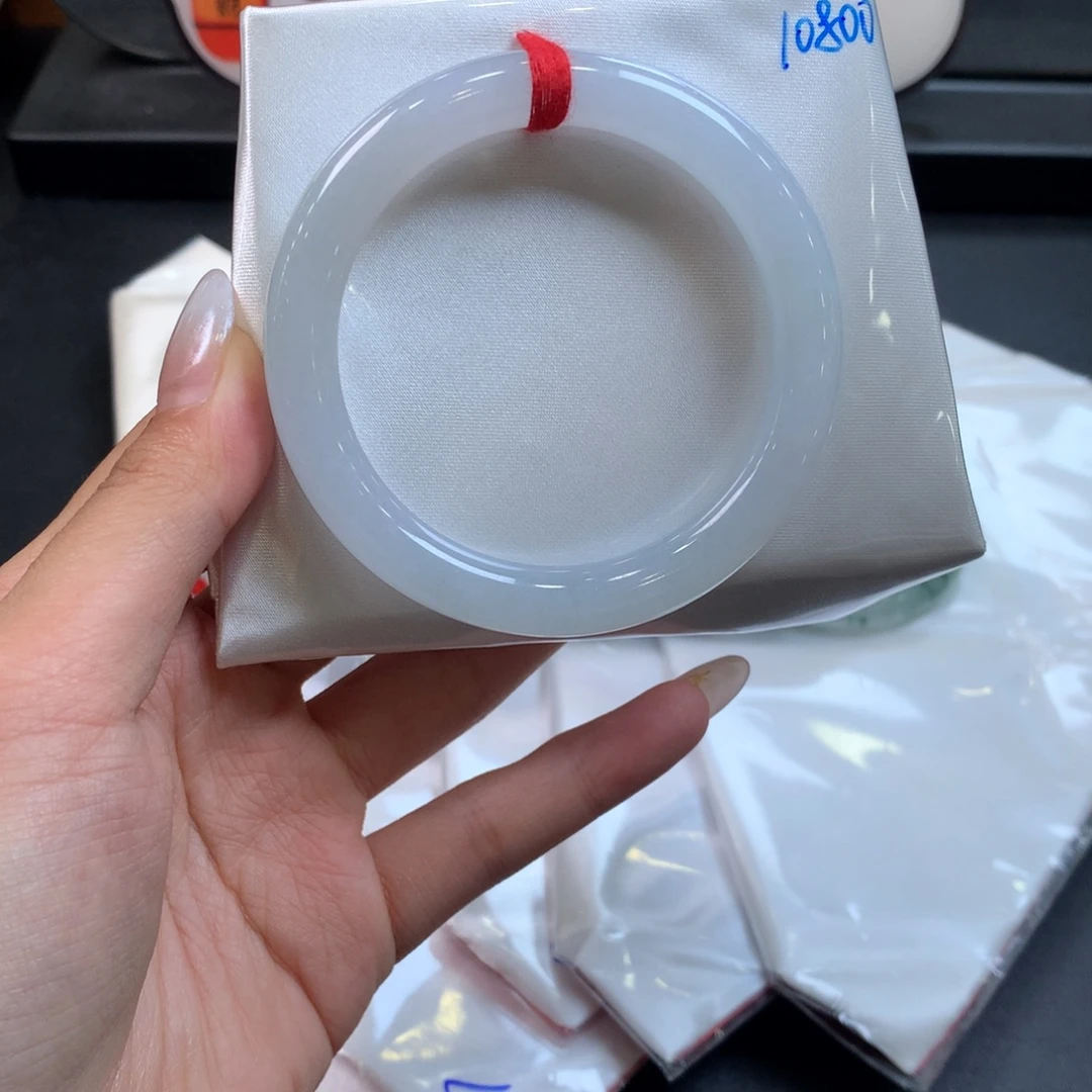 翡翠未镶嵌手镯54圈口
