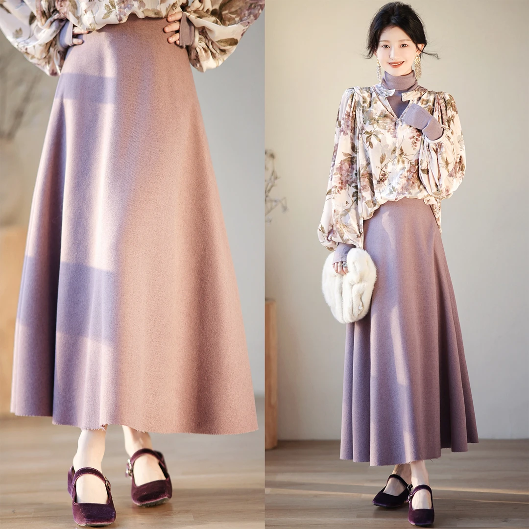 【赵大喜】现货！冬日女神半裙 | 肌理感斜纹面料/A字摆伞裙