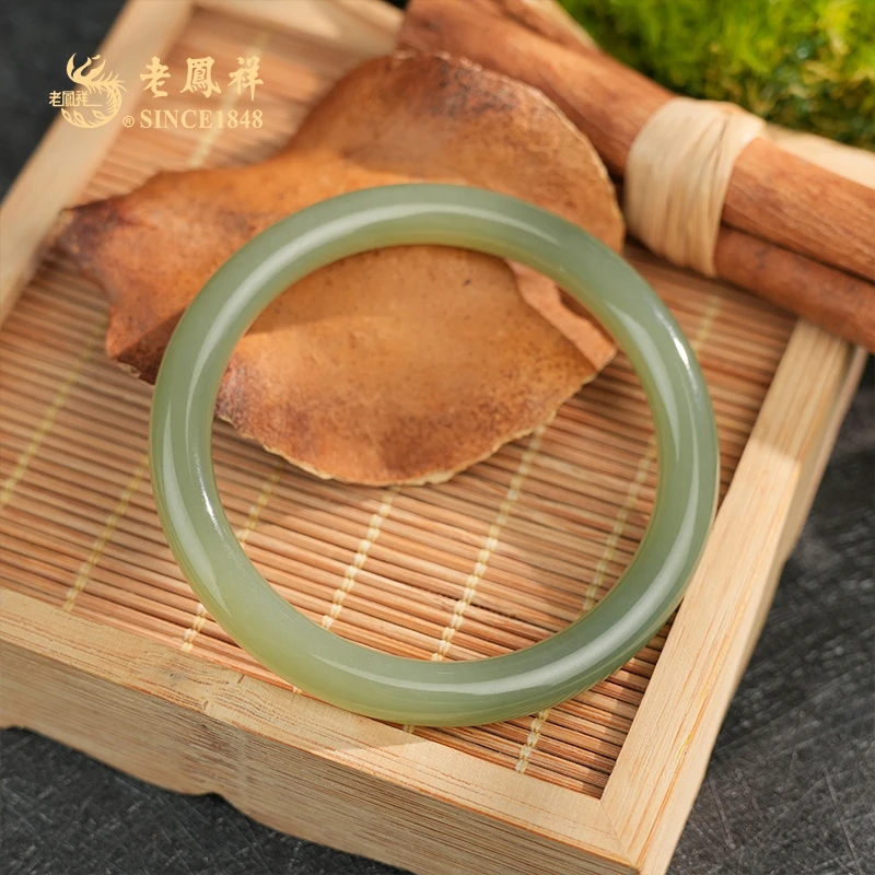 和田玉美人条手镯浓晴湖水绿 多样性发一件Z01089