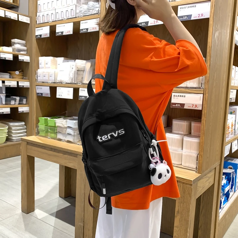 小清新百搭双肩包女春夏新款可爱少女小背包简约百搭春游旅行小包