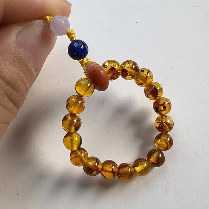 琥珀（花珀）项圈未镶嵌