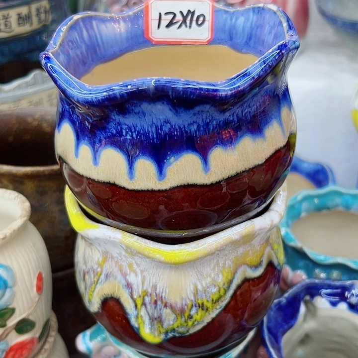 有孔，满10元发货多肉陶瓷花盆