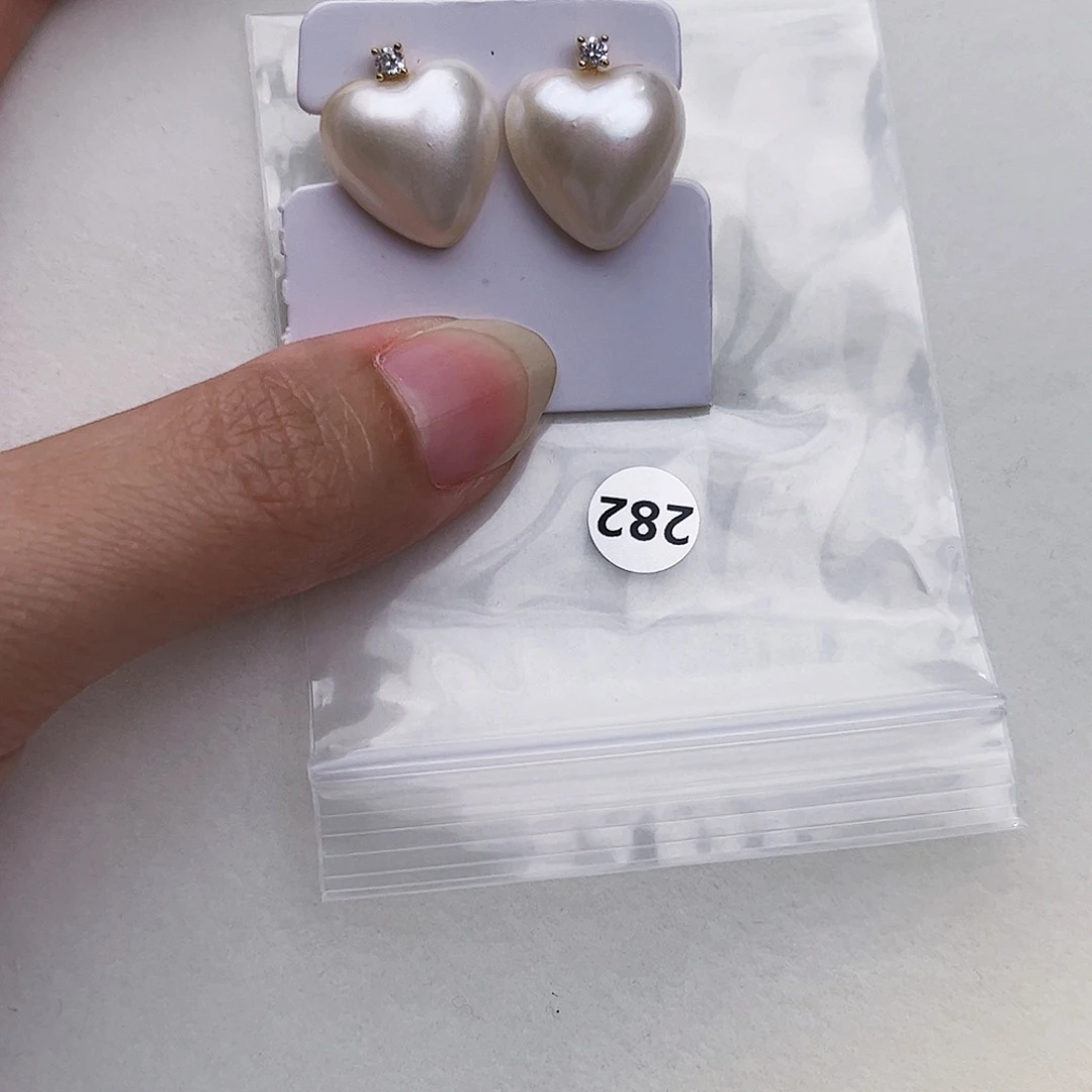 q***6耳饰拼合珍珠（马贝珠）银S925镶嵌