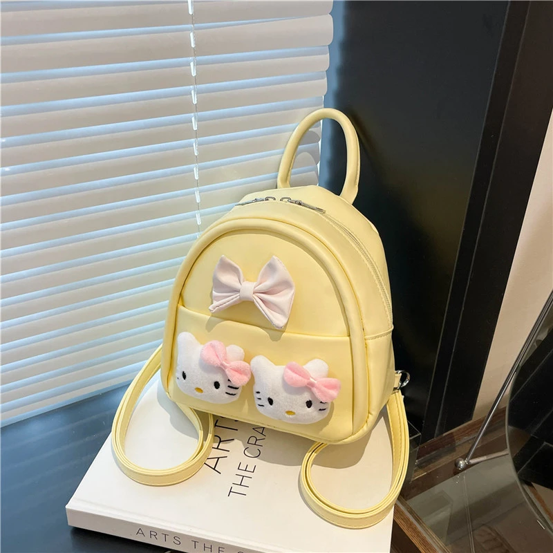可爱少女HelloKitty猫迷你小包包女2025新款时尚小众后背包双肩包