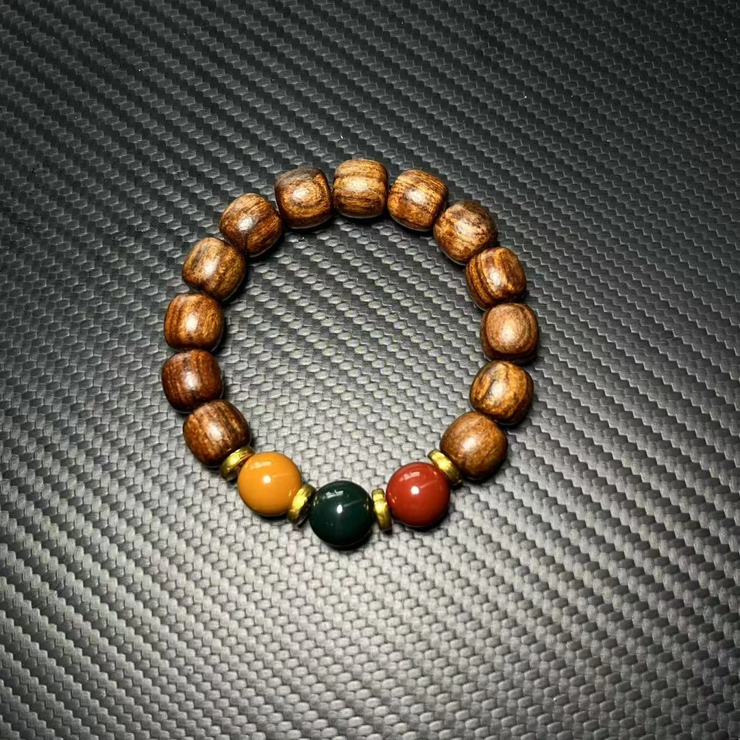 【高兴出品】 花梨红绿灯12mm手串 ZM02