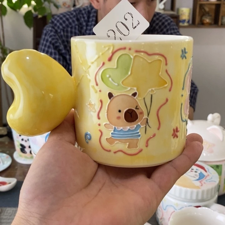 瓷片景德镇釉下彩手绘