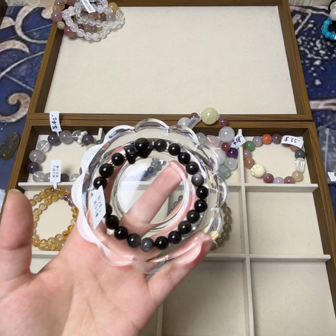 楠***呀水晶手串未镶嵌454号银耀小熊