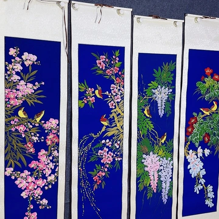国画国画花鸟画四条屏138/34