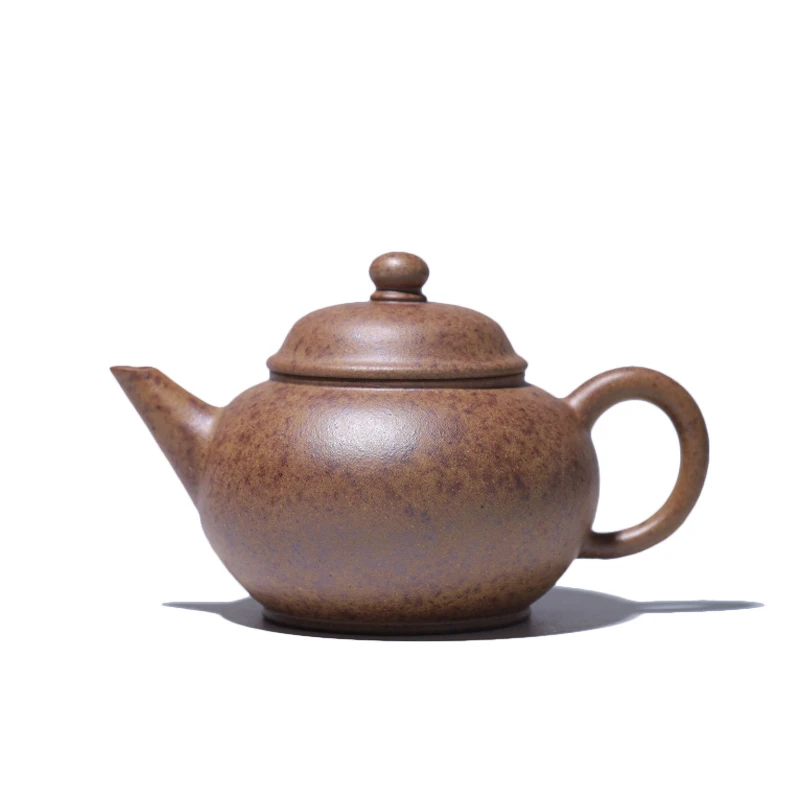 大吉羊柴烧 宜兴紫砂壶茶壶 原矿本山绿泥水平120ml庄杰纯手工