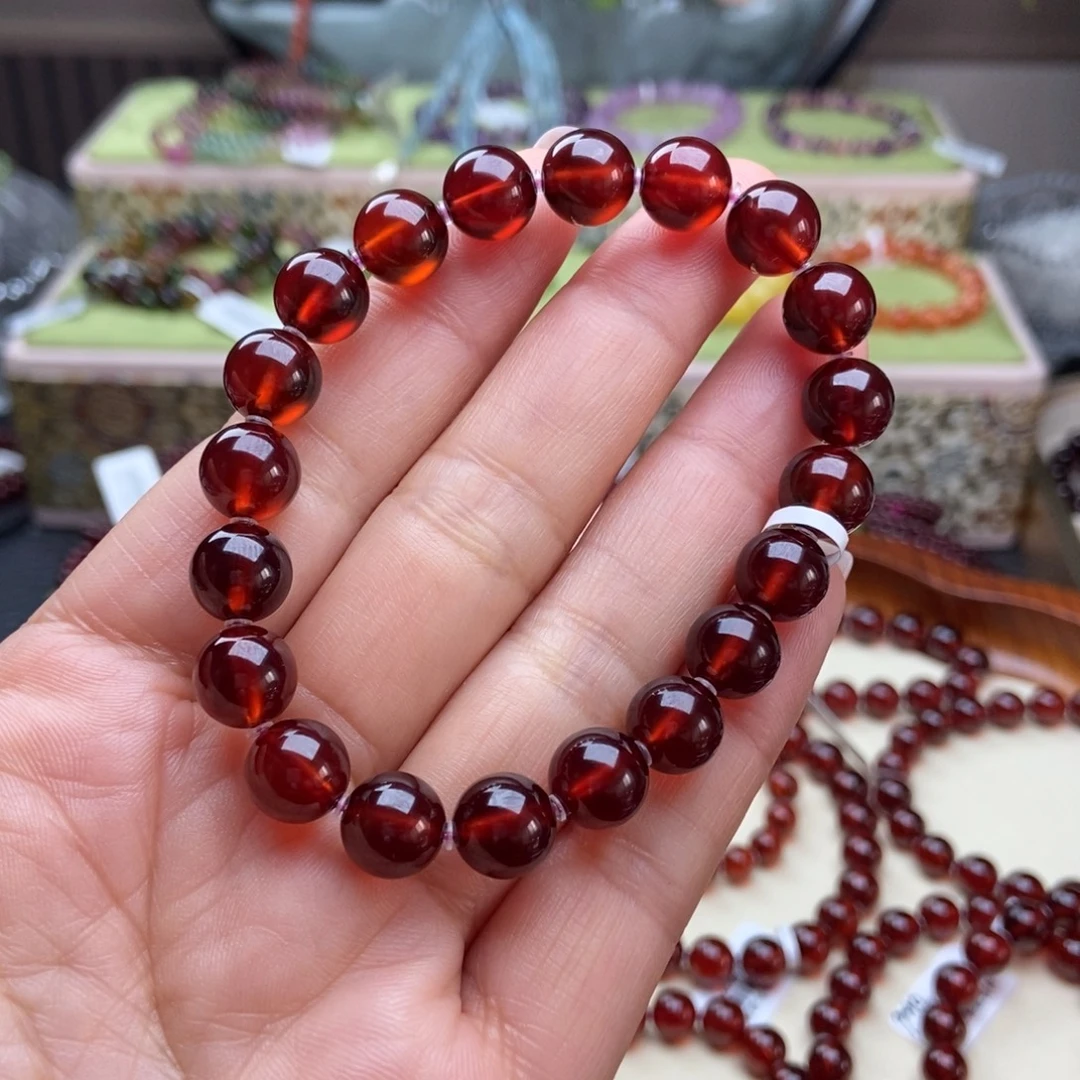 石榴石手串未镶嵌手串9.5