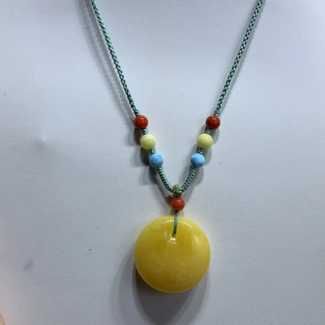 蜜蜡颈饰未镶嵌吊坠