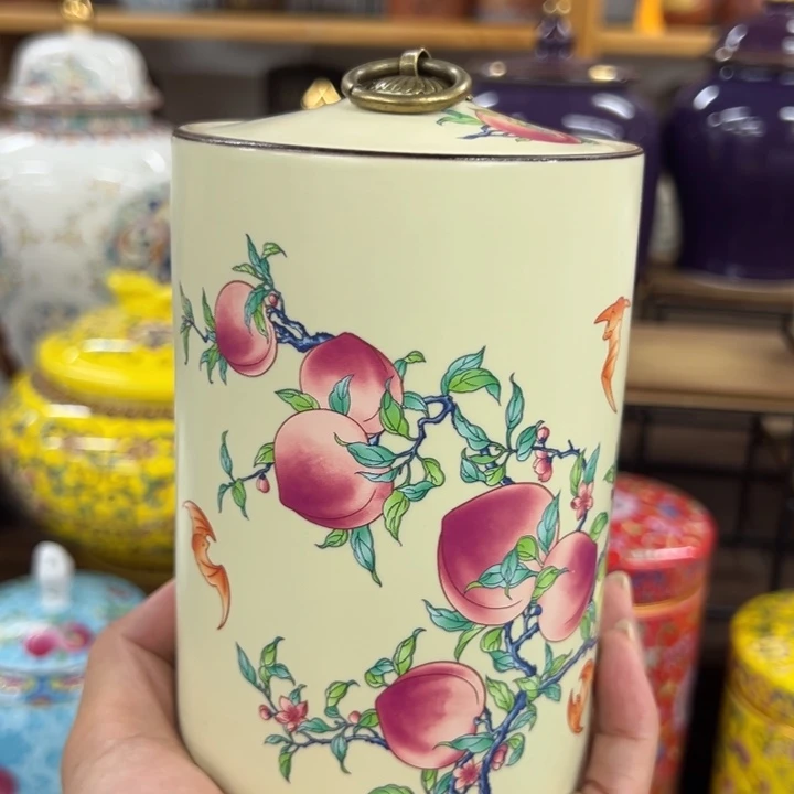 高端陶瓷茶叶密封罐
