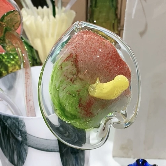 琉璃高度45厘米琉璃夜光红章花