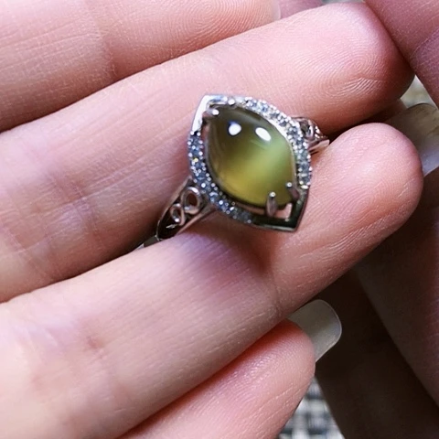 和田玉银S925镶嵌挂件