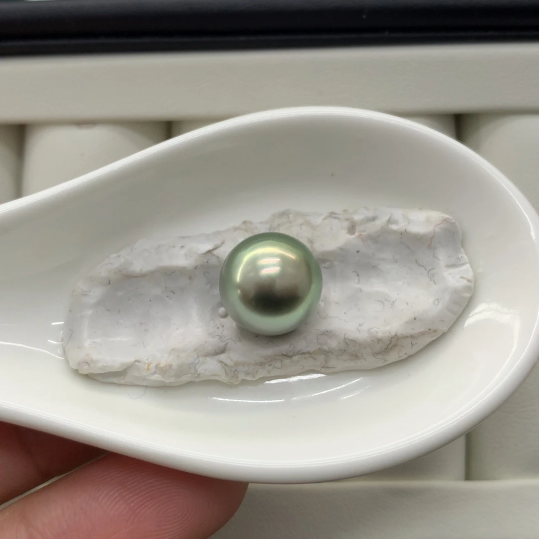 海水珍珠裸珠大溪地近圆裸珠11+