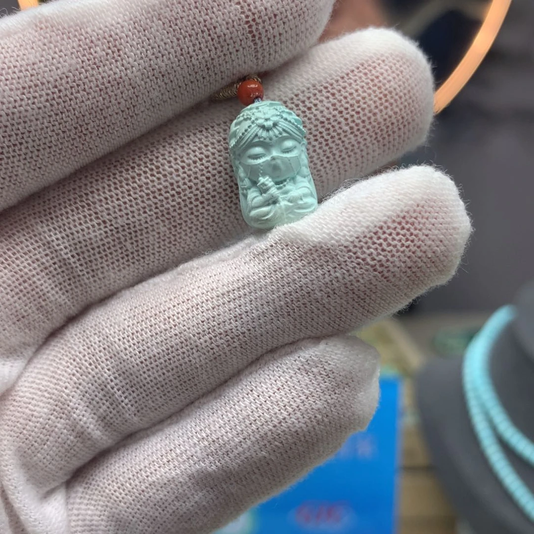 绿松石挂件未镶嵌