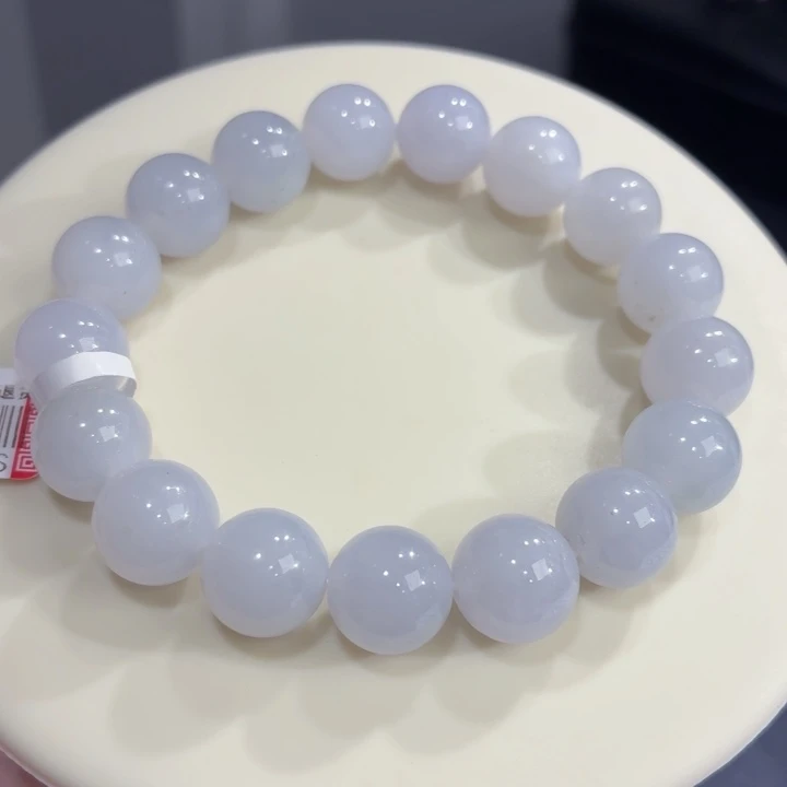 未镶嵌手链翡翠冰胶浅紫洒金卡12