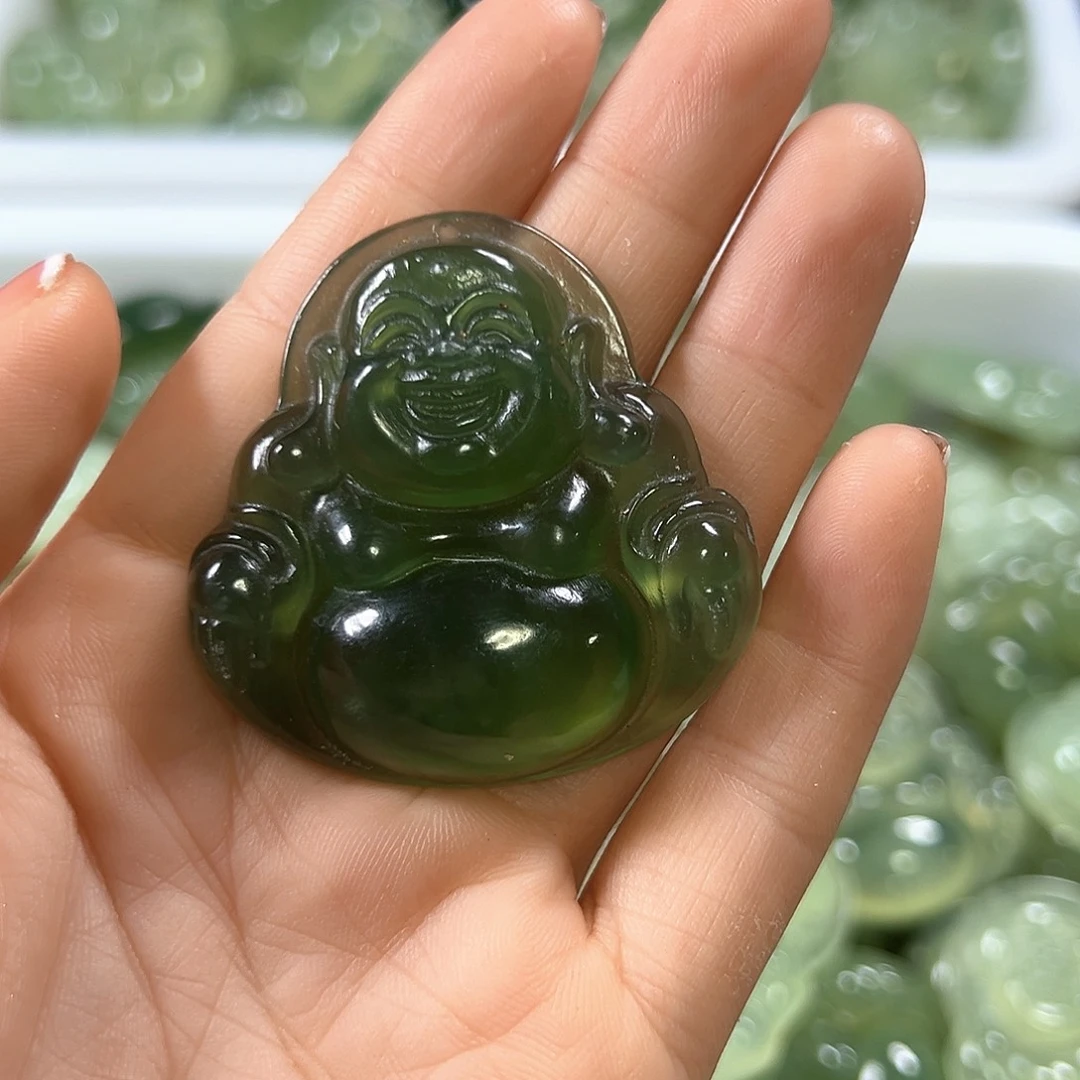 ****铲合金蛇纹石玉挂件