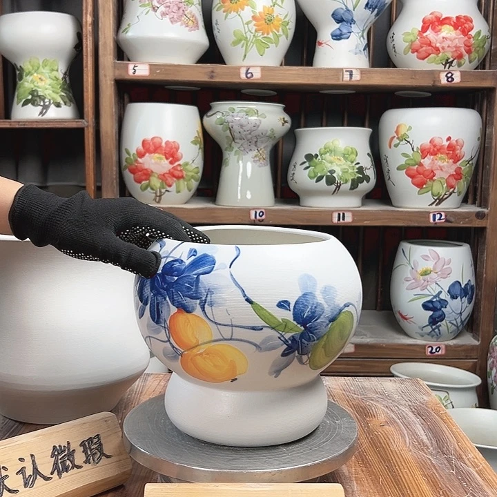 摆件1黄户瓷新款陶瓷