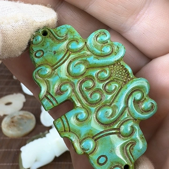 和田玉挂件未镶嵌李*