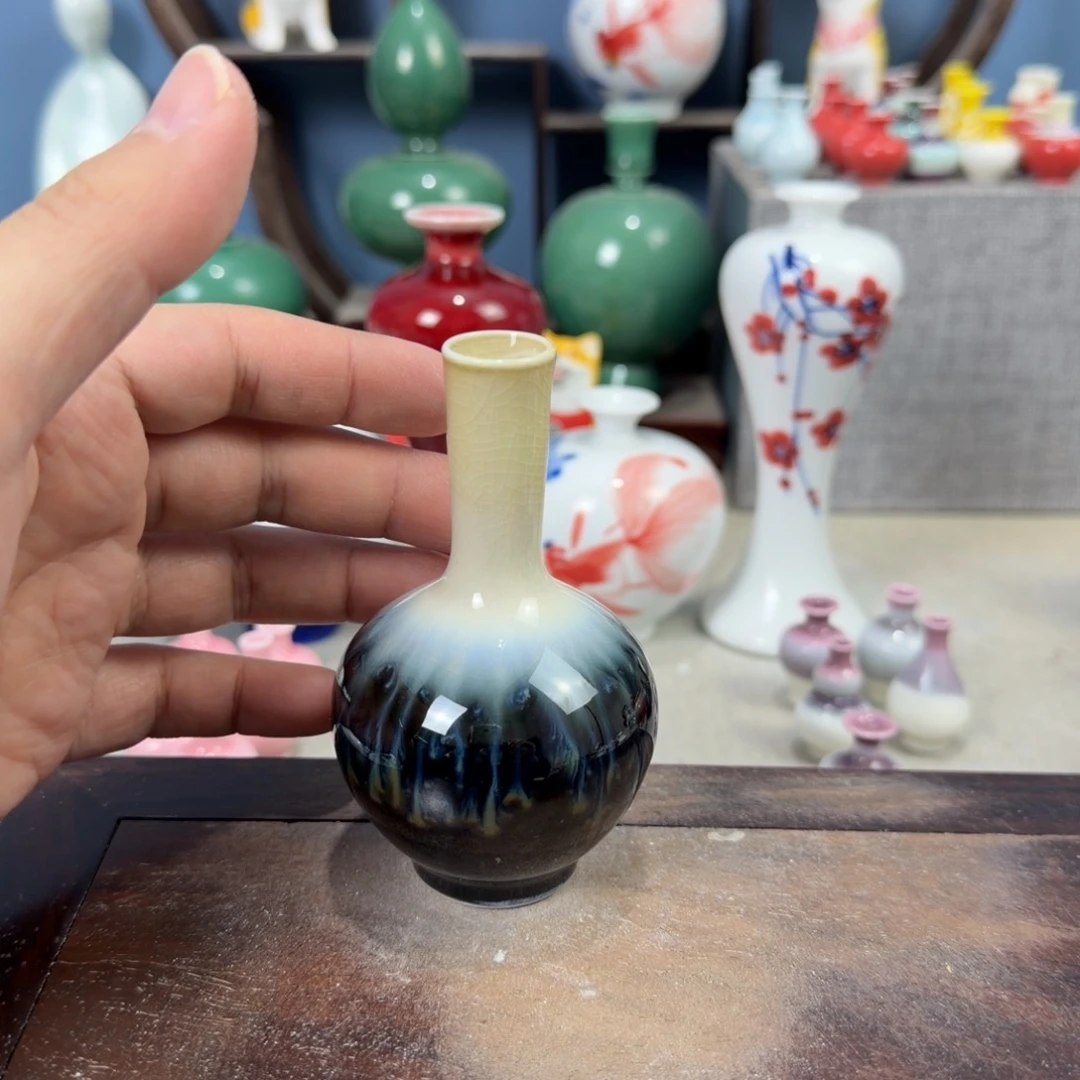 陶瓷手工小花器摆件